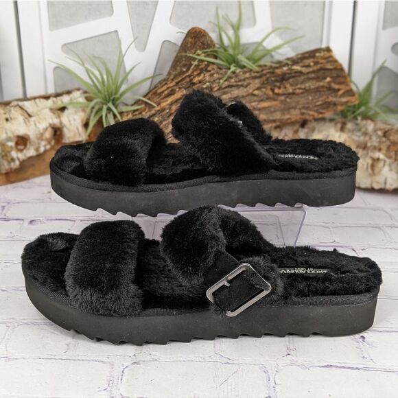 Koolaburra by UGG Furr-ah Buckle Slides Slippers - Picture 4 of 9